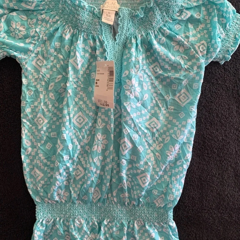 Children’s Place Blue and White Light Weight Top